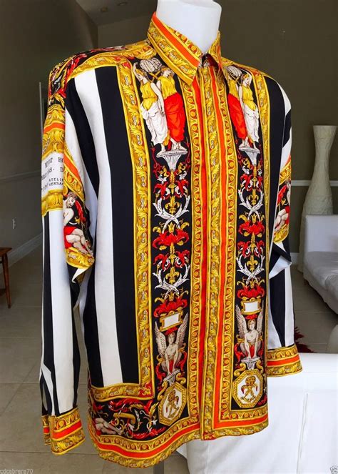 gianni versace silk shirts men|Gianni Versace clothing line.